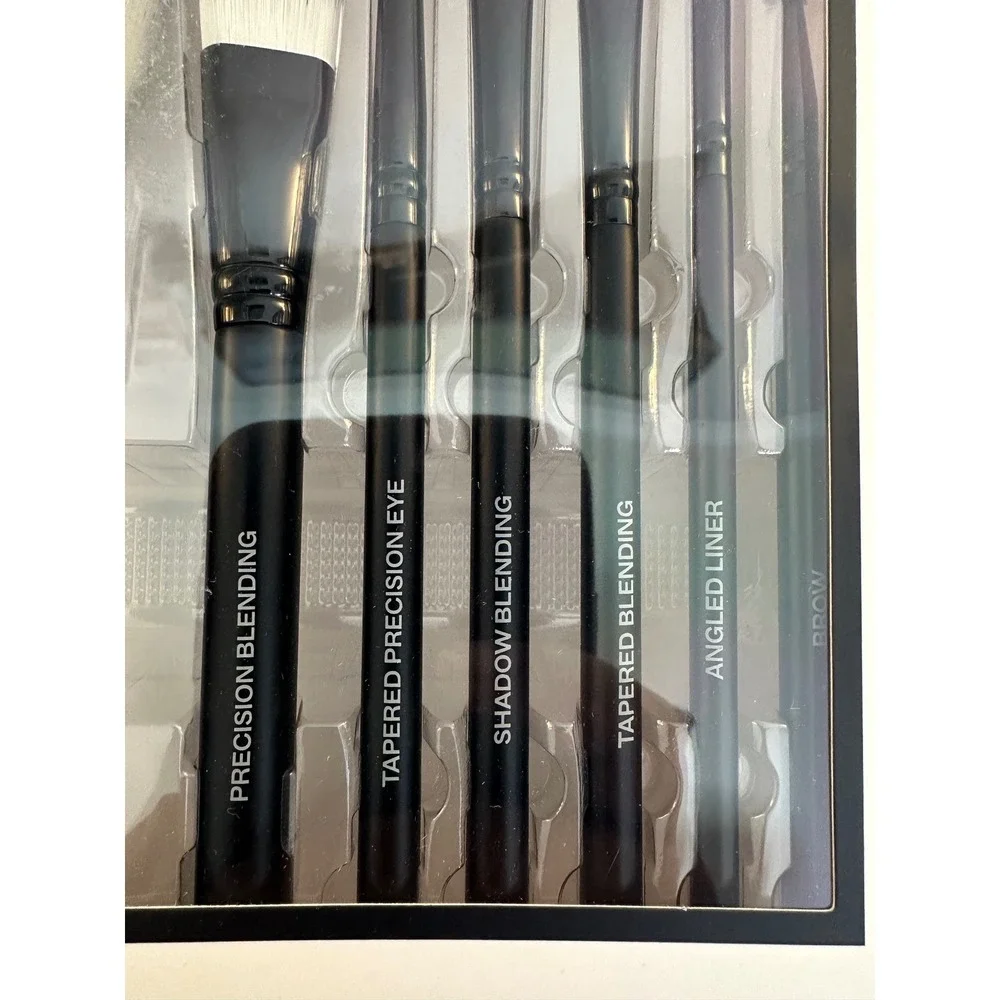 XII Collective Black 10 Piece Professional Makeup Brush Set OS New in Box!